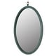 preview thumbnail 20 of 46, KOSSMAI Oval Decorative PU Covered MDF Frame Wall Mirrors
