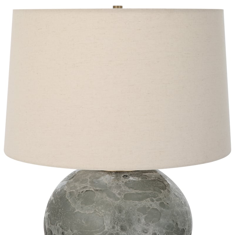 Uttermost Lunia Gray Glass Table Lamp - 17 W X 25 H X 17 D (in)