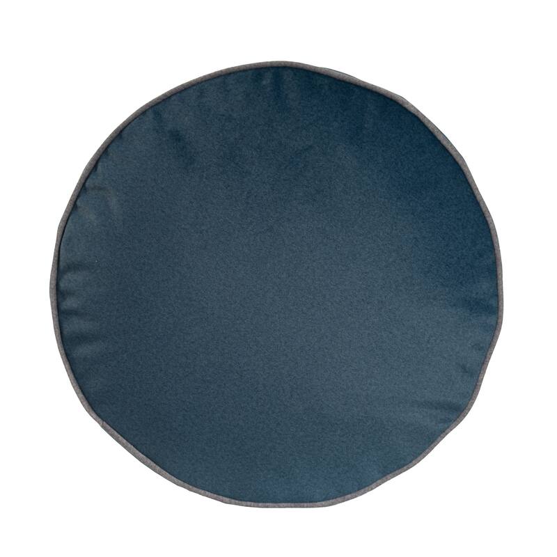 Qiviut Blue Foot Pouf