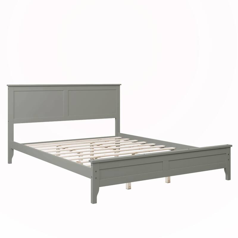 Solid Wood Queen Platform Bed