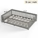 preview thumbnail 135 of 159, Wood Floor Bed with Safety Guardrails and Door