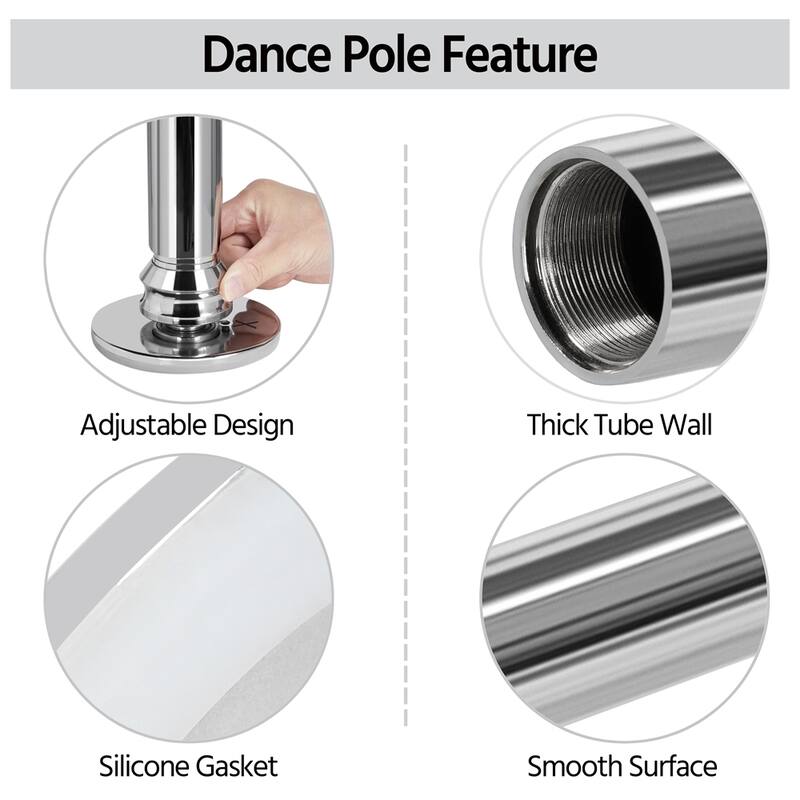 Yaheetech 45mm Dance Pole Spinning Static Dancing Pole
