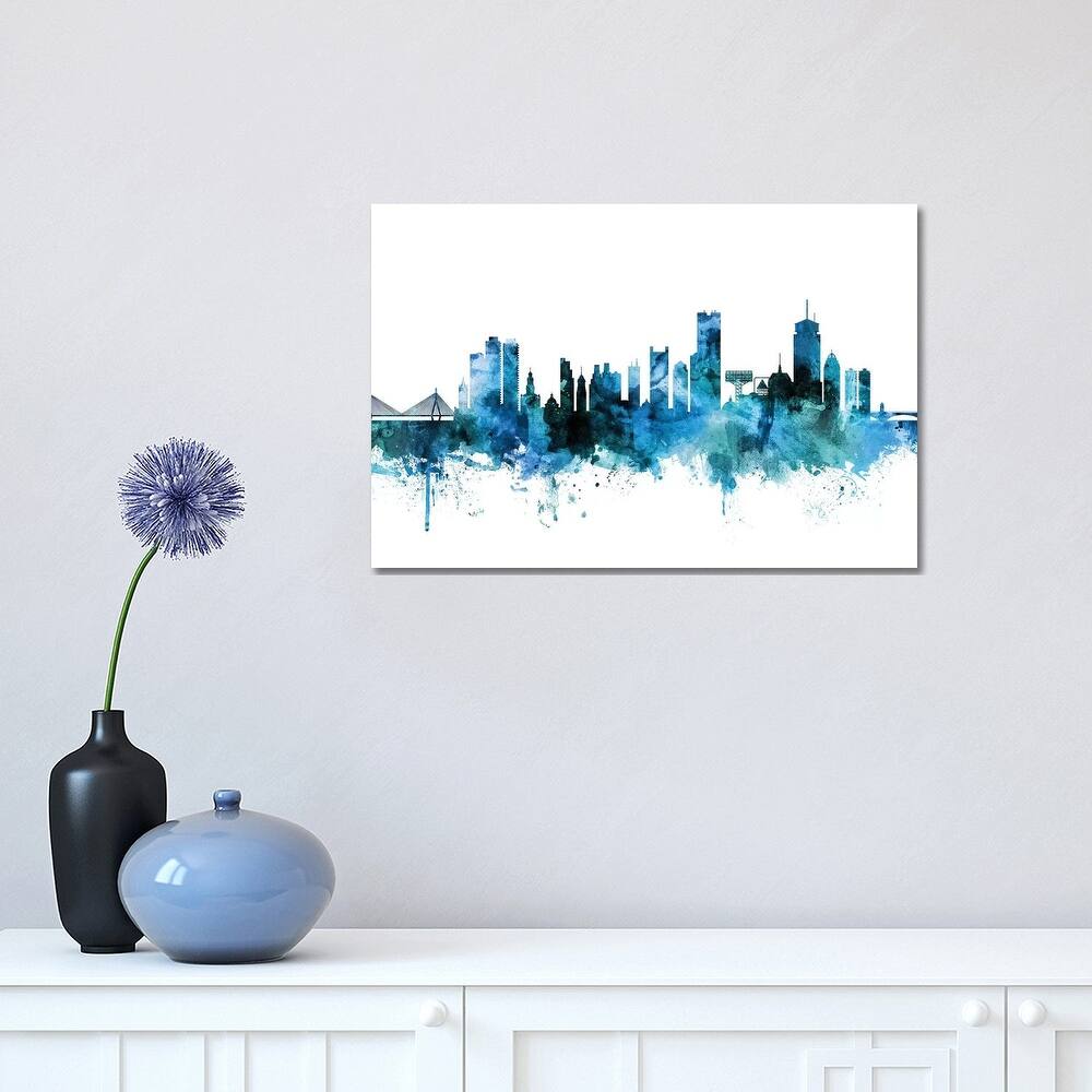 iCanvas "Boston, Massachusetts Skyline" by Michael Tompsett Canvas Print