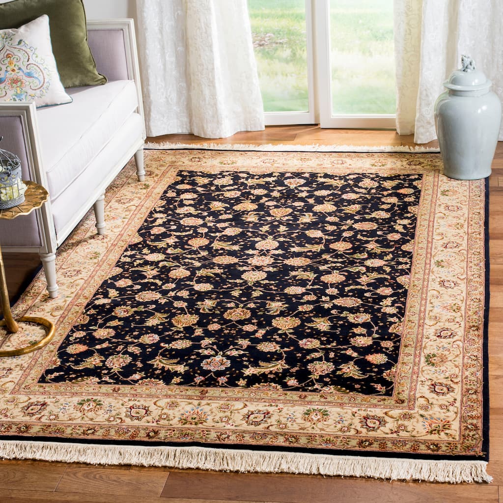 SAFAVIEH Couture Hand-knotted Tabriz Floral Hinrike Traditional Oriental Wool