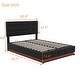 preview thumbnail 8 of 16, Full Size Tufted Upholstered Platform Bed with Hydraulic Storage System,PU Storage Bed with LED Lights and USB charger