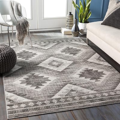 Livabliss Bohemian & Eclectic Rafetus Medallion Area Rug