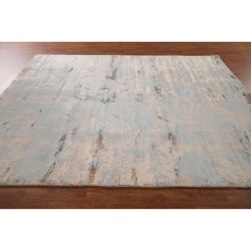 Modern Abstract Area Rug Handmade Wool Carpet - 7'11"x 9'11"