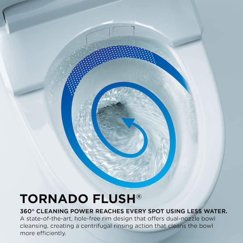 TOTO Nexus 1.28 GPF One Piece Elongated Chair Height Toilet with