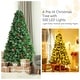 preview thumbnail 10 of 35, Costway 6ft/7ft/8ft Pre-lit Hinged Artificial Christmas Tree with Pine