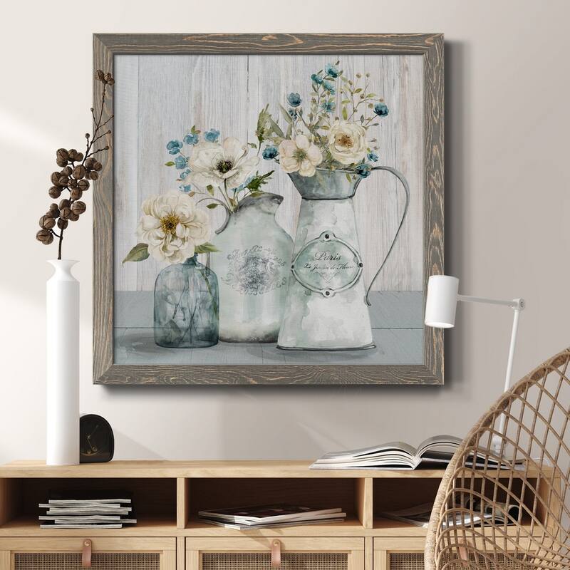French Garden Flowers I-Premium Framed Canvas - Ready to Hang