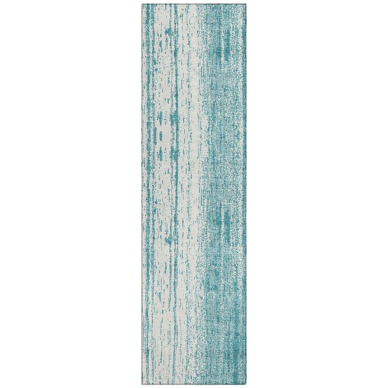 Machine Washable Indoor/ Outdoor Chantille Stripes Ombre Rug