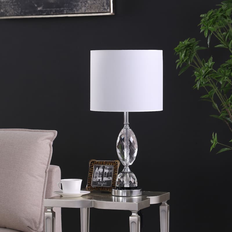 23.75 In. Georgia Pear Cut Crystal Modern Table Lamp