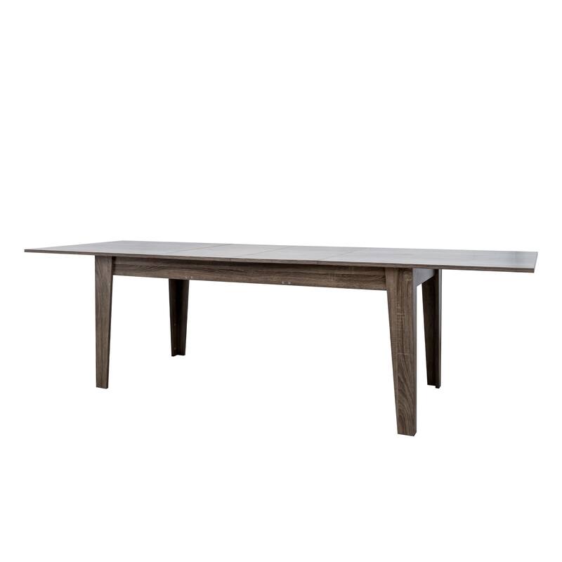 71"-106" Kitchen Large Extendable Dining Table, Modern Rectangular Expandable Dining Room Table With Wooden Legs
