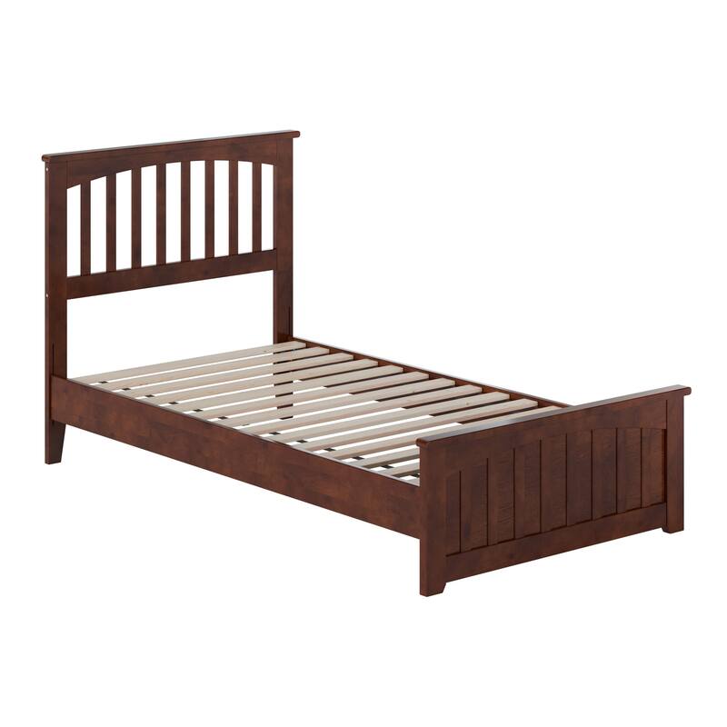 Becket Solid Wood Low Profile Platform Bed with Matching Footboard