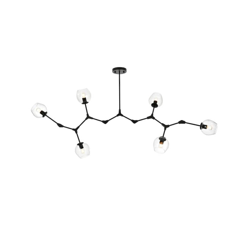 Indigo Home 70 inch Chandelier - Black