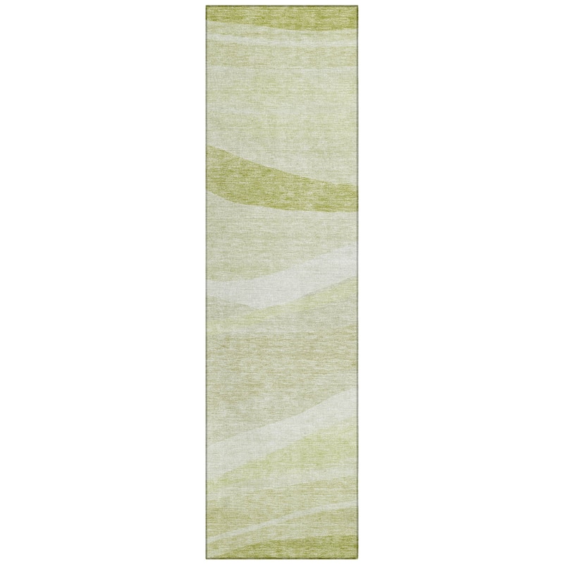 Machine Washable Indoor/ Outdoor Contemporary Deco Chantille Rug