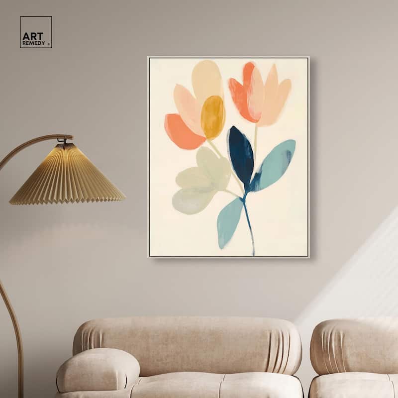 Meadow Motif Canvas by Art Remedy