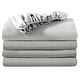 preview thumbnail 45 of 54, Bare Home 2-Pack Microfiber Fitted Bottom Sheets Split King - Light Grey