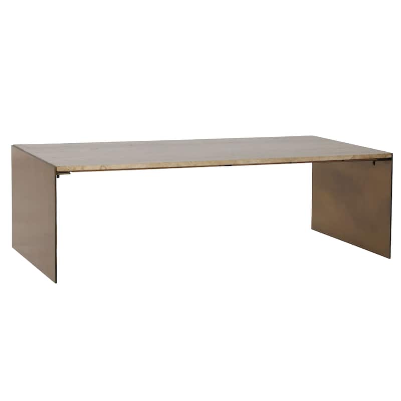 Keley Iron Coffee Table, Natural