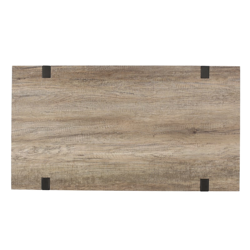 Modern Coffee Table Industrial-Style Coffee Table Minimalist Coffee Table With Wood-Look Finish, for Living Room