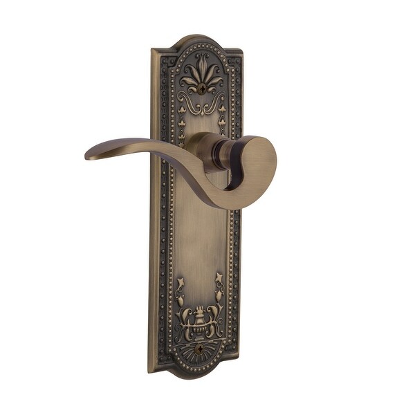 Nostalgic Warehouse MEAMAN_DD_NK Manor Non-Turning Two-Sided Lever Set with Meadows Rose