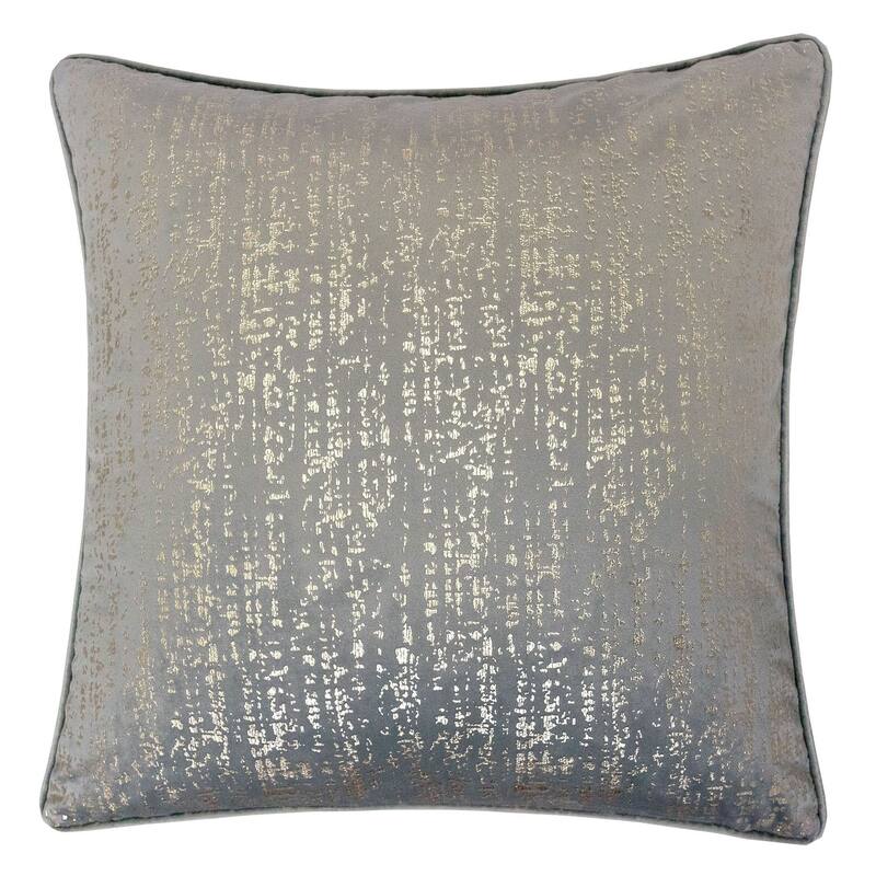 Purviance Contemporary Fabric Textured Feather Accent Pillows by Silver Orchid (Set of 2)