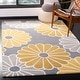 preview thumbnail 2 of 11, SAFAVIEH Handmade Daisies Grey New Zealand Wool Rug