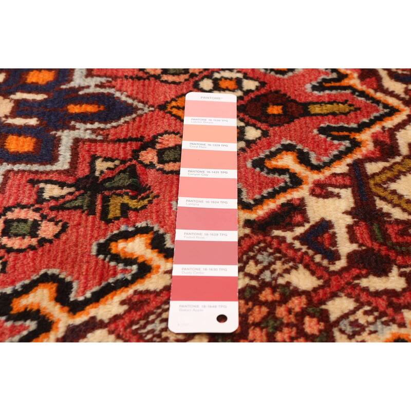 ECARPETGALLERY Hand-knotted Andelz Red Wool Rug - 3'4 x 4'9