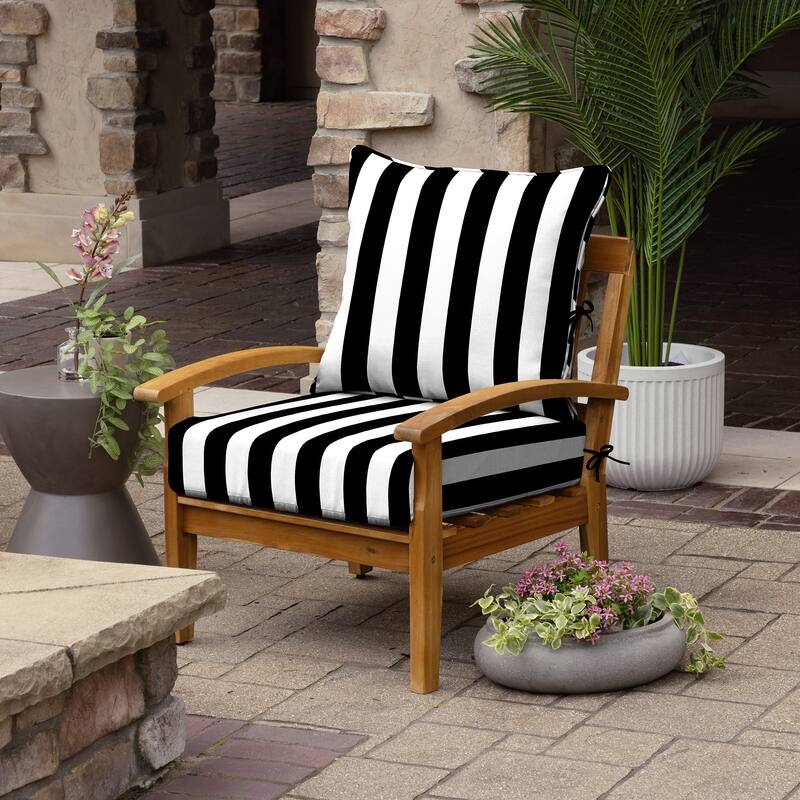 ARDEN Foam Outdoor Deep Seat Cushion Set, 24 x 24