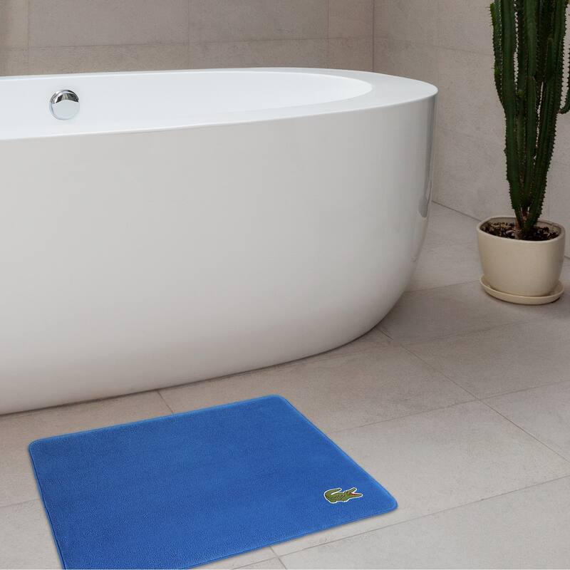 Lacoste Croc Memory Foam Non-Slip Bath Rug
