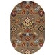 preview thumbnail 135 of 146, SAFAVIEH Fiorello Handmade Blossom French Country Wool Area Rug 4' x 6' Oval - Green/Multi