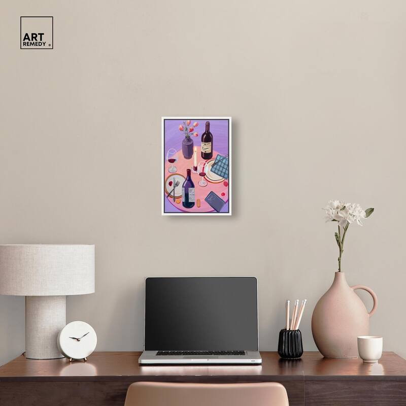 Lavender Haze Dinner Canvas by Art Remedy