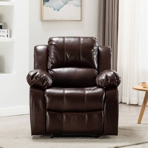 Moda Leather Recliner Chair Overstuffed Faux On Sale Overstock 32764026 Shop with afterpay on eligible items.