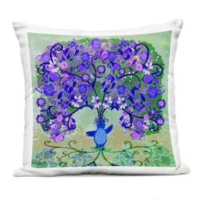 Stupell Tree Blooming From Bird Printed Outdoor Throw Pillow Design by Kay Widdowson