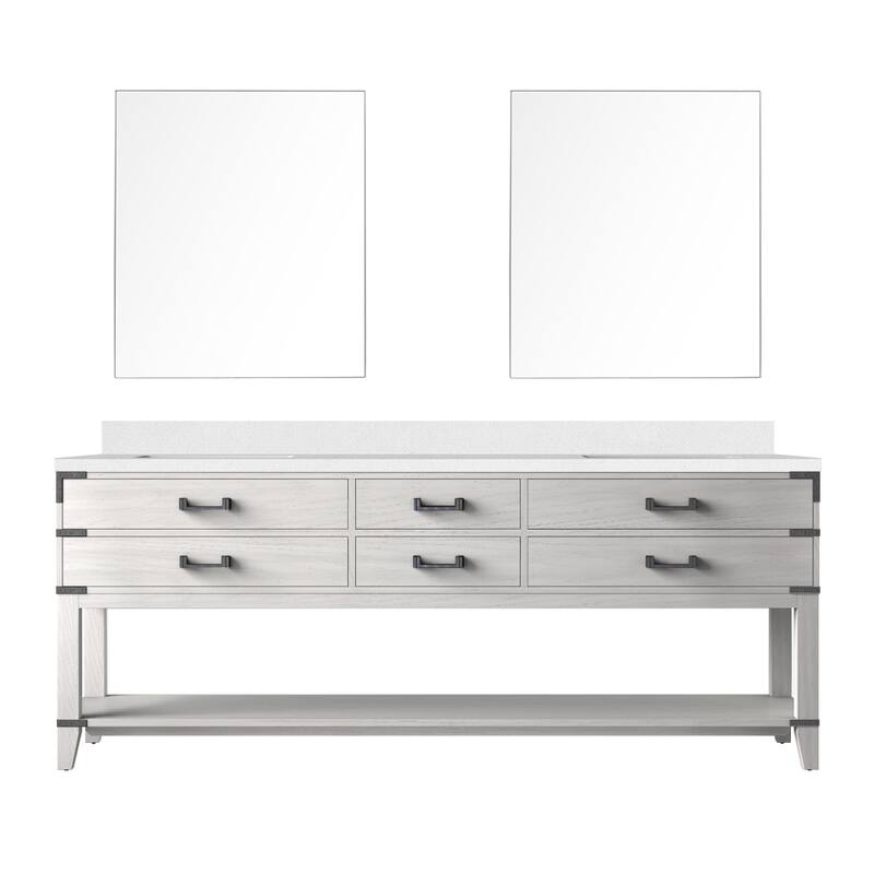 Norwalk Bath Vanity with Cultured Marble Top, Sink and Mirror