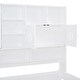 preview thumbnail 37 of 35, 2 Color Modern Full Size Wooden Daybed with 2 Drawers, All-in-One Cabinet and Shelf