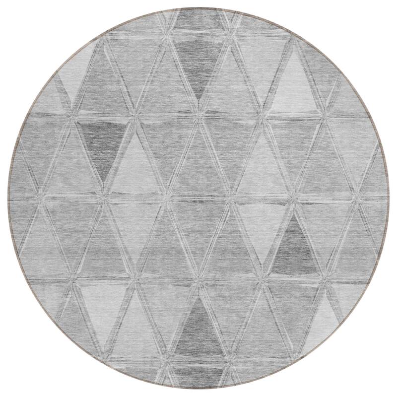 HomeRoots Geometric Transitional Rectangle Outdoor Rug