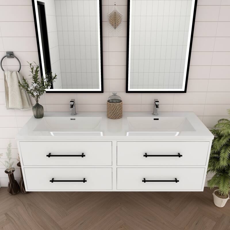 Victoria 48'' Floating Vanity with Double Reinforced Acrylic Sink - 47.5