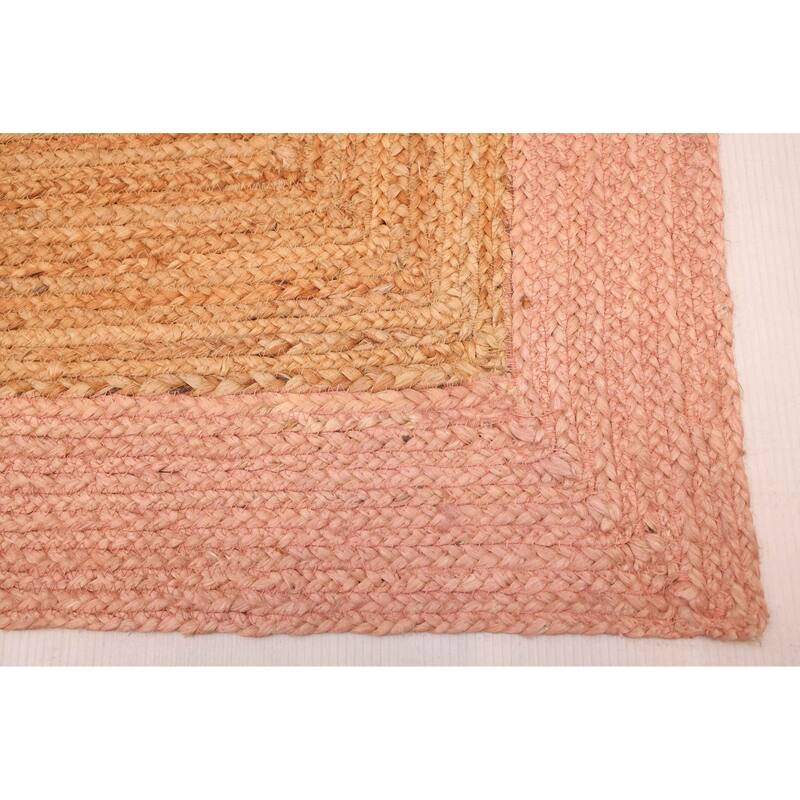ECARPETGALLERY Braided Weave Palas Denizli Tan Jute Rug - 5'3 x 7'6