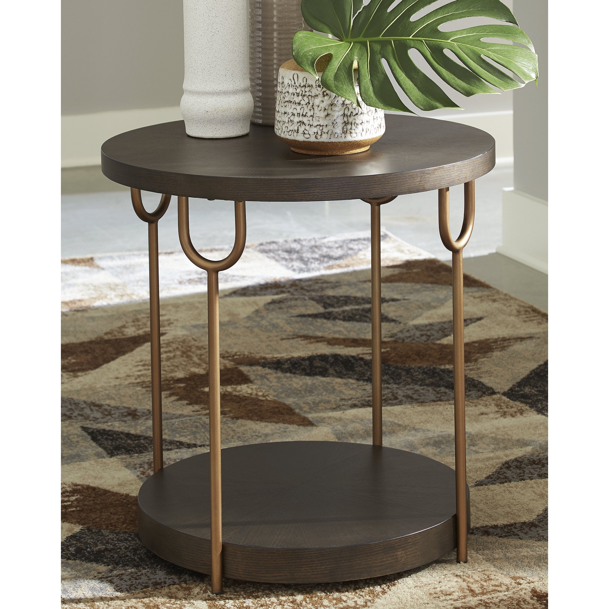Round, Espresso Finish Side Tables - Bed Bath & Beyond