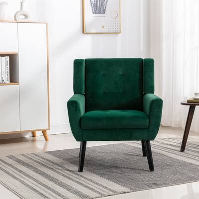 Soft Velvet Ergonomics Accent Chair for Living Room