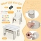 preview thumbnail 4 of 4, Kids Drawing Table & Chair Set Toddlers Art Activity Table & Chair