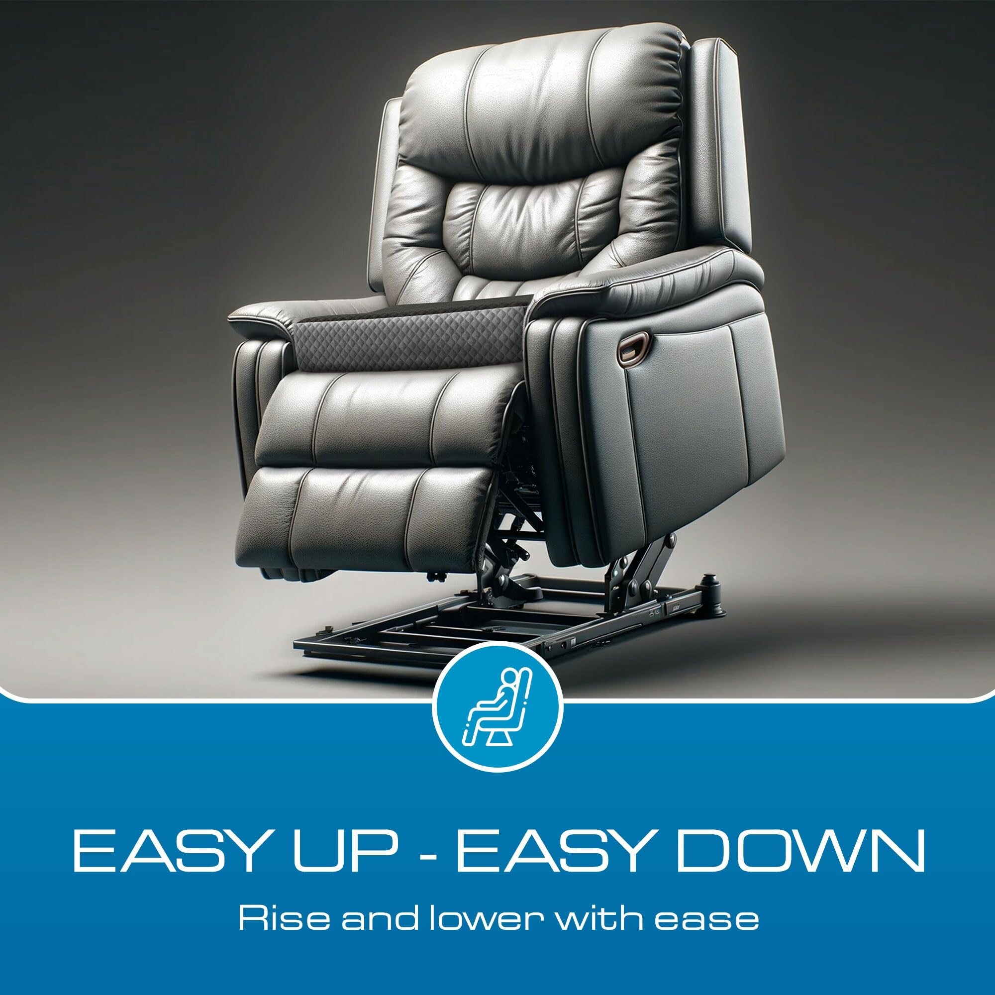 Extra Large Recliner Cushion Chic Tone Velvet Cover Memory Foam