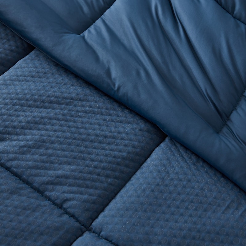 Snowflakes - Coma Inducer® Oversized Comforter Set - Moonlit Ocean