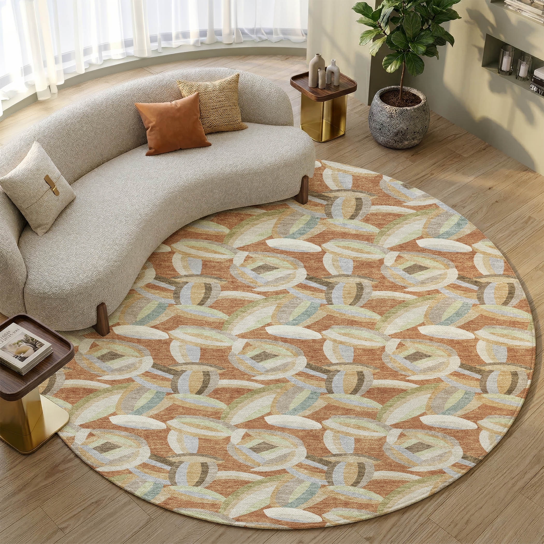 Premium Washable Super Soft Abstract Akeny Mayfield Rug