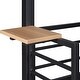 preview thumbnail 12 of 35, House-shaped Twin Over Twin Bunk Bed with MDF Shelf, Metal Bed Frame with Slide, Ladder, Roof, Windows for Kids Fun or Sleep