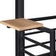 preview thumbnail 8 of 23, Modern Twin Over Twin Metal Floor Bunk Bed with Ladder and Slide, House Shaped Metal Bedframe with Roof for Kids, Space-Saving
