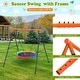 preview thumbnail 2 of 5, Saucer Swing with Stand for Kids