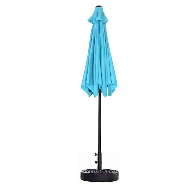 Ainfox 7.5ft Patio Umbrella with Base Outdoor Umbrella