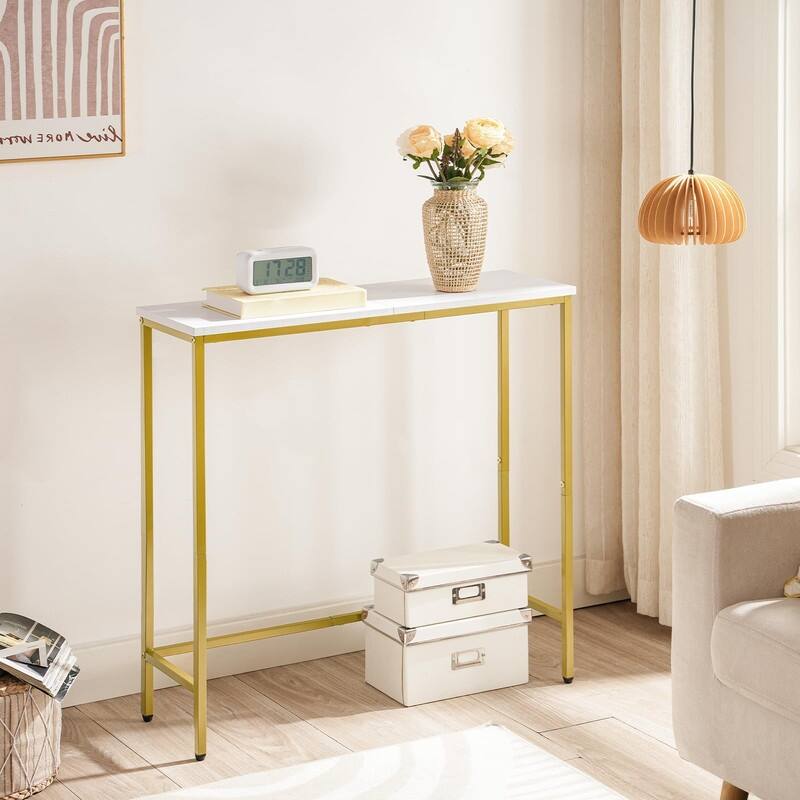 Narrow Console Table, 29.5" Small Entryway Table, Thin Sofa Table, Side Table